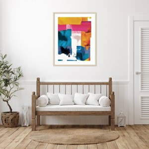 Amanti Art Rainbow Stroke II by Aoibhne Hogan Wood Framed Wall Art Print - 1 of 4