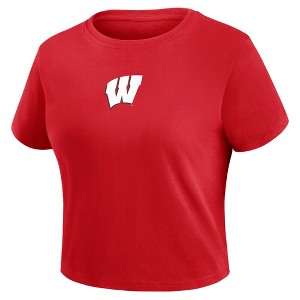 NCAA Wisconsin Badgers Women's Fashion Top - 1 of 3