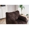 37"W Soft Fluffy Corduroy Fabric Bean Bag Chair Filled with Memory Foam, Lazy Sofa Armchair - ModernLuxe - 4 of 4