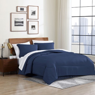Swift Home | 8-Piece Ultra Soft Solid Bed-In-A-Bag Bedding Set