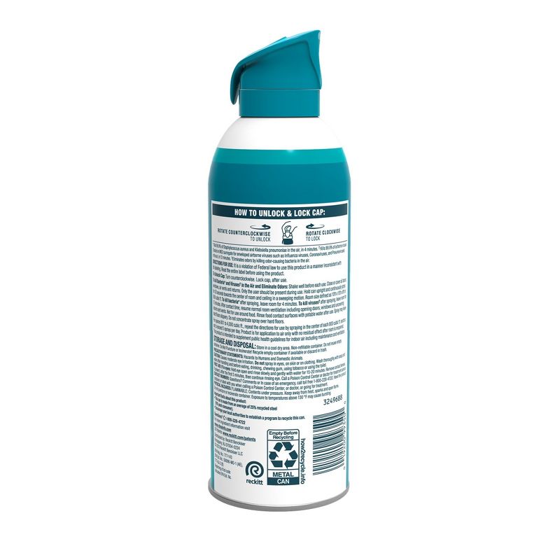 Lysol Air Sanitizing Spray - Simple Fresh - 10oz, 3 of 12