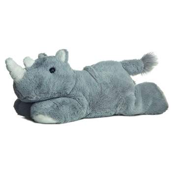 Aurora Mini Flopsie 8" Rhino Grey Stuffed Animal