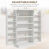 NicBex Freestanding Buffet Cabinet 41" Kitchen Pantry Sideboard Cabinet with 12 Door Shelves, 5-tier Shelving and Adjustable Shelves - 4 of 4