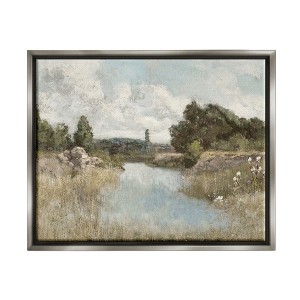 Stupell Industries Nature Stream Wilderness Creek Framed Canvas - 1 of 3