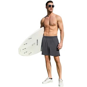 BLUEMING Mens Lounge Shorts Athletic Workout Quick Dry Shorts Lightweight Mesh Running Shorts with Pockets - 1 of 4