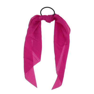 Unique Bargains Fashion Solid Triangle Ribbon Hair Elastic Band 1 Pc