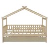 Whisen Modern Style Twin Size Wooden House Bed with Twin Size Trundle - 4 of 4