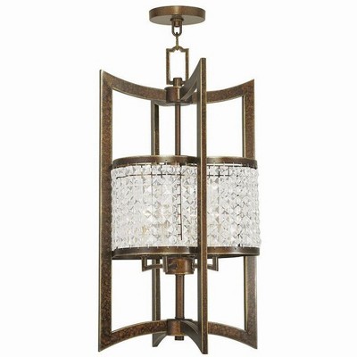 Livex Lighting Grammercy 4 - Light Pendant in  Hand Painted Palacial Bronze