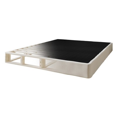 CasePiece 5" Twin Wooden Box Spring in Warm Gray Linen