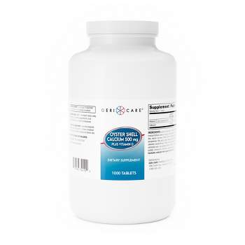 Geri-Care Calcium Tablet 742-10-GCP 1 Bottle,  1,000 per Bottle