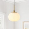 Modern Globe Pendant Light with Frosted Glass Shade, Hanging Light Fixture for Kitchen - 2 of 4