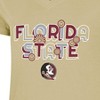NCAA Florida State Seminoles Girls' V-Neck T-Shirt - 3 of 3