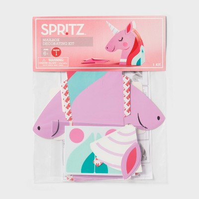 Unicorn Valentine's Day Mailbox Paper Craft Kit - Spritz™