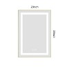 Sapphtopaz Bathroom Wall Mirror,Vanity Mirror with Metal Frame, Wall Mounted Bathroom Mirrors Anti-Fog for Over Sink,Bedroom,Entryway,Living Room - 4 of 4