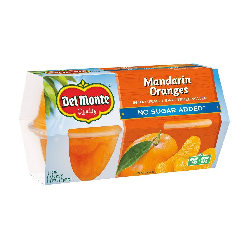 Del Monte Mandarin Oranges Fruit Cup Snacks, 3 of 5