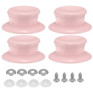 Unique Bargains Plastic Heat Resistant Pot Pan Lids Replacement Knob 4 Pcs - 1 of 4