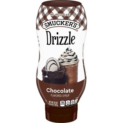 Smucker’s Drizzle Chocolate Flavored Syrup, 20 Oz. Squeeze Bottle, Pack of 2