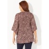 Catherines Women's Plus Size Bejeweled Pleated Blouse - 3 of 4
