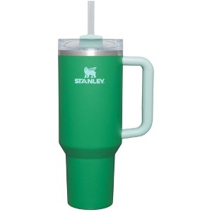 Stanley 40 oz Stainless Steel H2.0 Flowstate Quencher Tumbler Meadow: Dishwasher-Safe Portable Drinkware for All Ages - 1 of 4