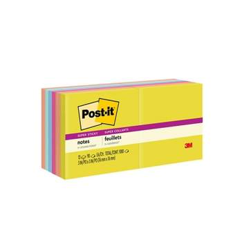Business Source Adhesive Notes 1-1/2x2 100 Sh/pd 12pd/pk Assorted Extreme  16498 : Target