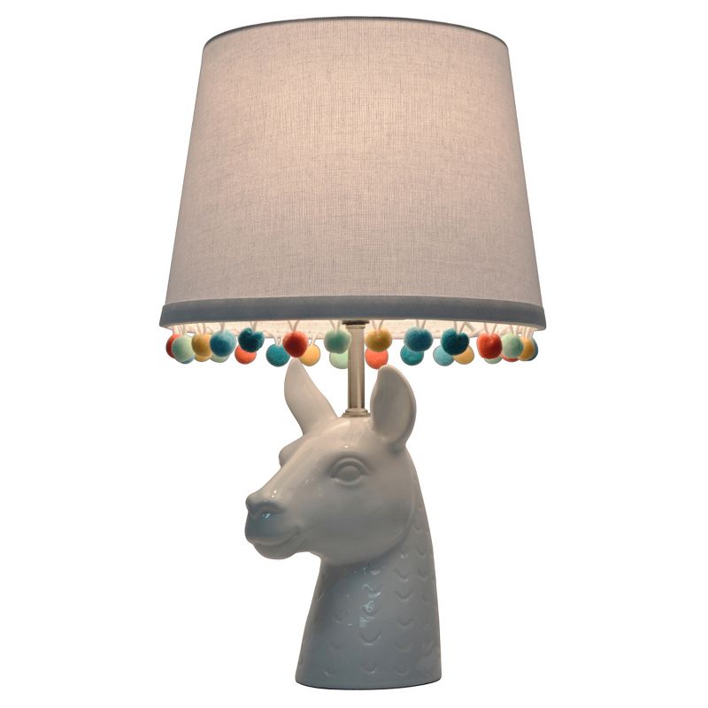 Llama Figural Table Lamp with Pom Pom Trim Shade (Includes LED Light Bulb) - Pillowfort&#8482;, 5 of 10