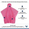 CTM Kids' Vinyl One Size Fits Most Waterproof Rain Pullover - 3 of 4