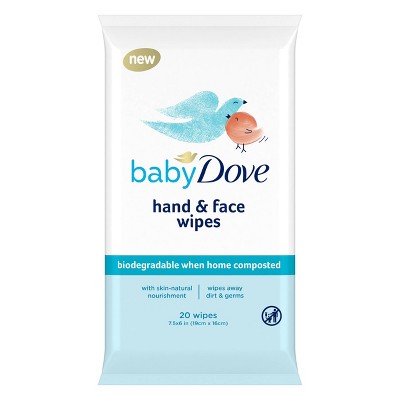 Baby Dove Hand & Face Wipes - 20ct x 14 packs