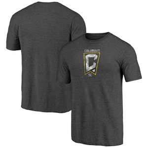 MLS Columbus Crew Men's Gray Short Sleeve Triblend Chest Logo T-Shirt - 1 of 3