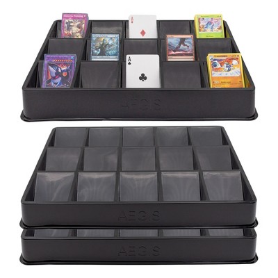 Toy Vault Enamelware Card Sorting Tray (15-Slot); Large Black Metal Card  Tray Organizer for CCG Games and Board Games – Kurated Korner