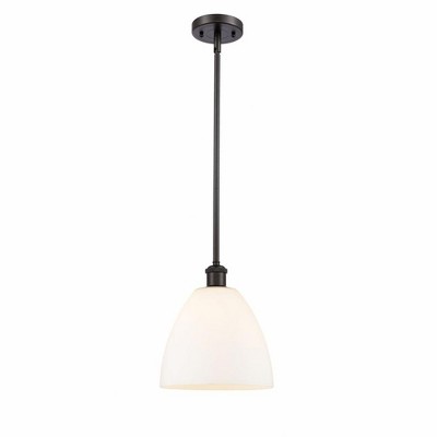 Bristol Glass - 1 Light Mini Pendant In Industrial Style-11.25 Inches Tall and 9 Inches Wide