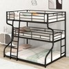PAGED Twin XL over Twin XL Bunk Bed Modern Metal Bed Frame with 2 Storage Drawers, Guardrail and Ladder for Bedroom - 2 of 4