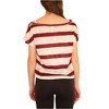 Aeropostale Womens Stripes Lace Pullover Blouse - 3 of 4