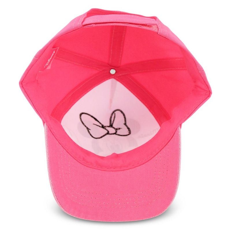 Disney Minnie Mouse Girls Baseball Hat for Toddlers Ages 4-7, 3 of 6