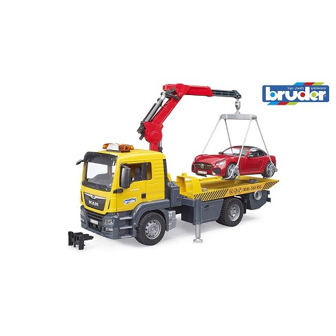 Bruder MAN TGS Tow Truck with BRUDER Roadster and Light & Sound Module