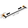 3-Piece Bathroom Towel Bar Hardware Set, Durable Space-Saving Aluminum - 3 of 4