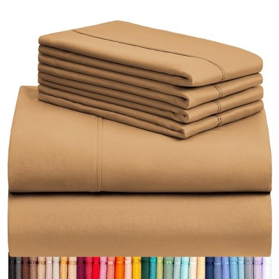 LuxClub 4-7 PC Silky Soft Cooling Deep Pocket Performance Sheet Set