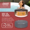 Coleman Ponderosa AirJet 2 to 4 Person Inflatable Hot Tub Round Portable Outdoor Spa w/ 120 AirJets & EnergySense Energy Saving Cover, Orange - 4 of 4