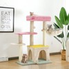 EROMMY Cat Tree, Multi-level Cat Tower for Indoor Cats,Multicolored - 2 of 4
