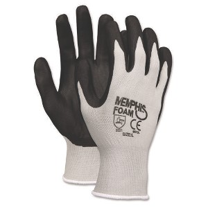 MCR Safety Economy Foam Nitrile Gloves, X-Large, Gray/Black, 12 Pairs - 1 of 1