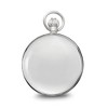 Black Bow Jewelry Charles Hubert Chrome Finish Double Cover Open Window Pocket Watch - 3 of 4