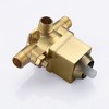 Sumerain Pressure Balance Shower Faucet Brushed Gold, Square Rainfall Shower Head , Rough-In Valve - 4 of 4