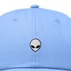 Dalix Lil Alien Embroidered Cotton Cap Outdoor Space Nature Dad Hat Mens - 2 of 4