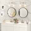 Apmir  Round High Quality Aluminum Alloy Framed French Cleat Mounted Wall Decor Bathroom Vanity Mirror - 2 of 4