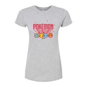 Women's - Pokémon - Retro Pokémon Fitted Graphic T-Shirt - 1 of 3