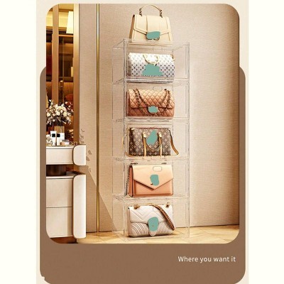 Acrylic Clear Shoe Boxes¨C Ultra Clear Plastic Stackable Sneaker Storage For Sneakerhead. Professional Grade Shoe Display Case