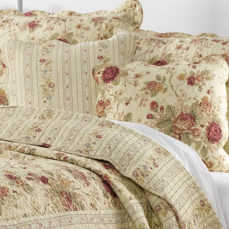 Toss Antique Rose Pillow Set - Greenland Home Fashions, 2 of 4