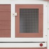 vidaXL Rabbit Hutch Brown and White - 4 of 4