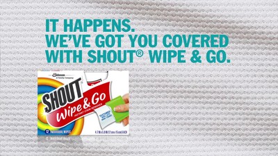 SC Johnson Shout Wipe & Go Instant Stain Remover