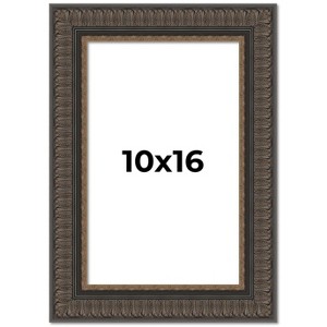 PosterPalooza | Museum Brown Picture Frame - UV Acrylic, Foam Board Backing, Hanging Hardware - 1 of 4