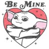 Men's Star Wars The Mandalorian Valentine's Day Grogu Be Mine T-Shirt - 2 of 4